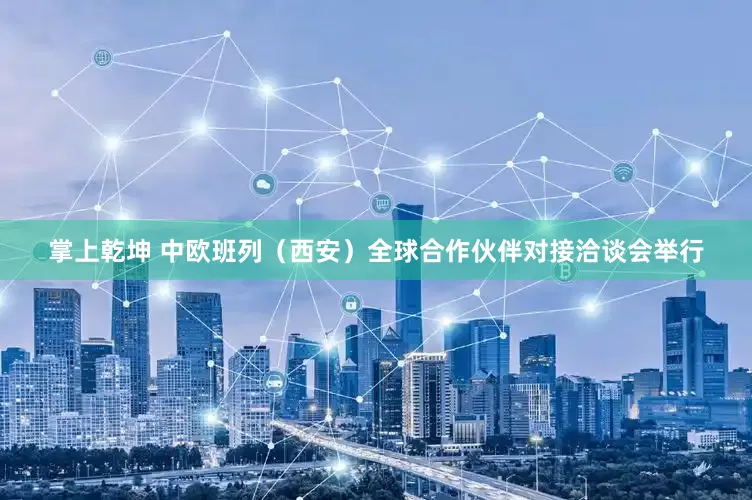 掌上乾坤 中欧班列（西安）全球合作伙伴对接洽谈会举行