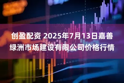 创盈配资 2025年7月13日嘉善绿洲市场建设有限公司价格行情